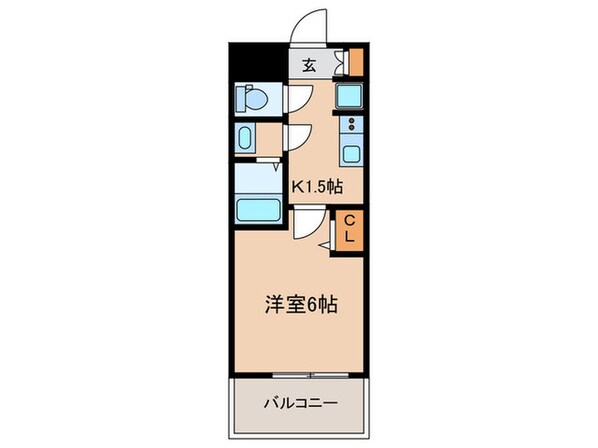 ﾌﾟﾚｻﾝｽ大須観音ﾌｨｴｽﾀ(1202)の物件間取画像